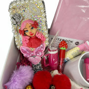 15-piece coquette gift basket in gift bag with tissue paper, birthday gift for her
