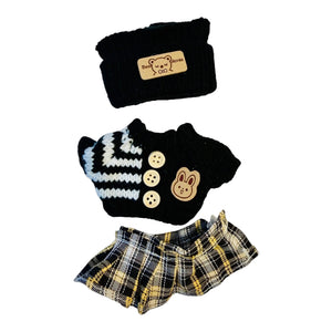 Trending 4-Outfit Set for Kawaii Plush Doll | 17cm Doll Clothes