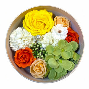 Assorted Rose Petal Soap Gift Box - Floral Bath & Spa Gift Set for Her