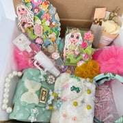 Mermaid Dream Gift Box for Her | Handmade Flex Porcelain Doll & Makeup Brush Holder Set