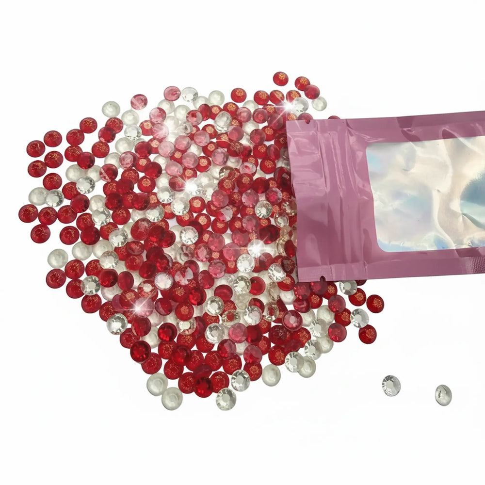 360 pieces mixed color flat back acrylic diamond scatters in premium resealable bag