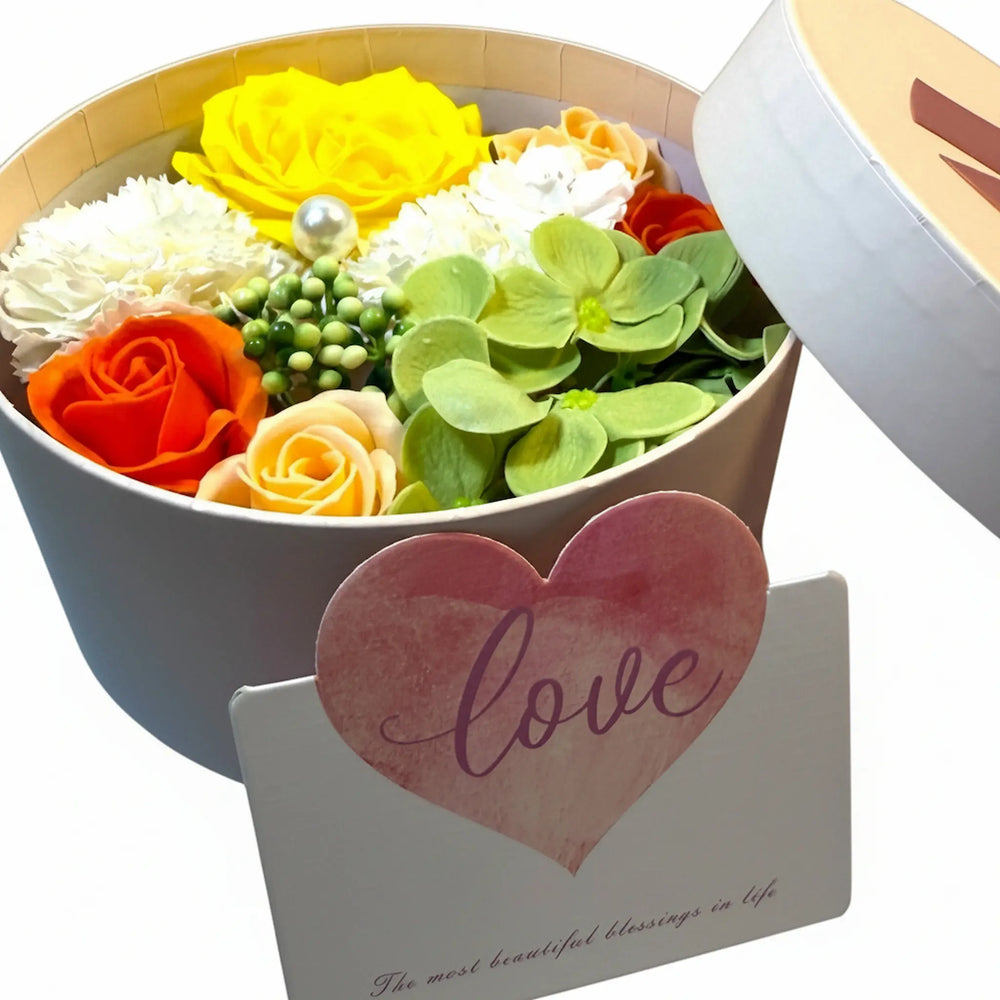 Assorted Rose Petal Soap Gift Box - Floral Bath & Spa Gift Set for Her
