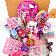 Back to school gift for daughter granddaughter or niece with cute stationery, handmade accessories, hair bows and school supplies