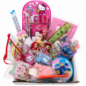 Kawaii Back to School Gift Box with Stationery, Handmade Accessories & Cute Gifts