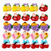 Cute Fruit Resin Flatbacks – Random Assorted DIY Charm Set for Crafts