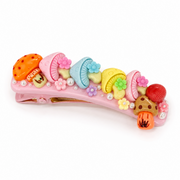 Colorful floral mushroom resin flatbacks for hair bows hair clips and craft projects