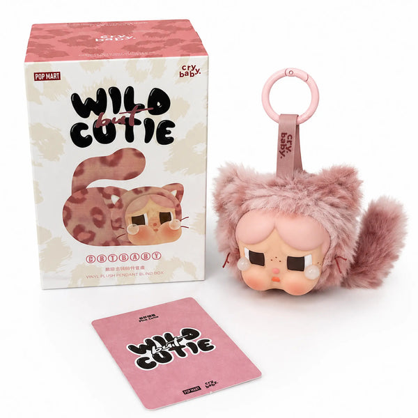 Crybaby Wild But Cutie Pink Cutie plush pendant with original box and collector card