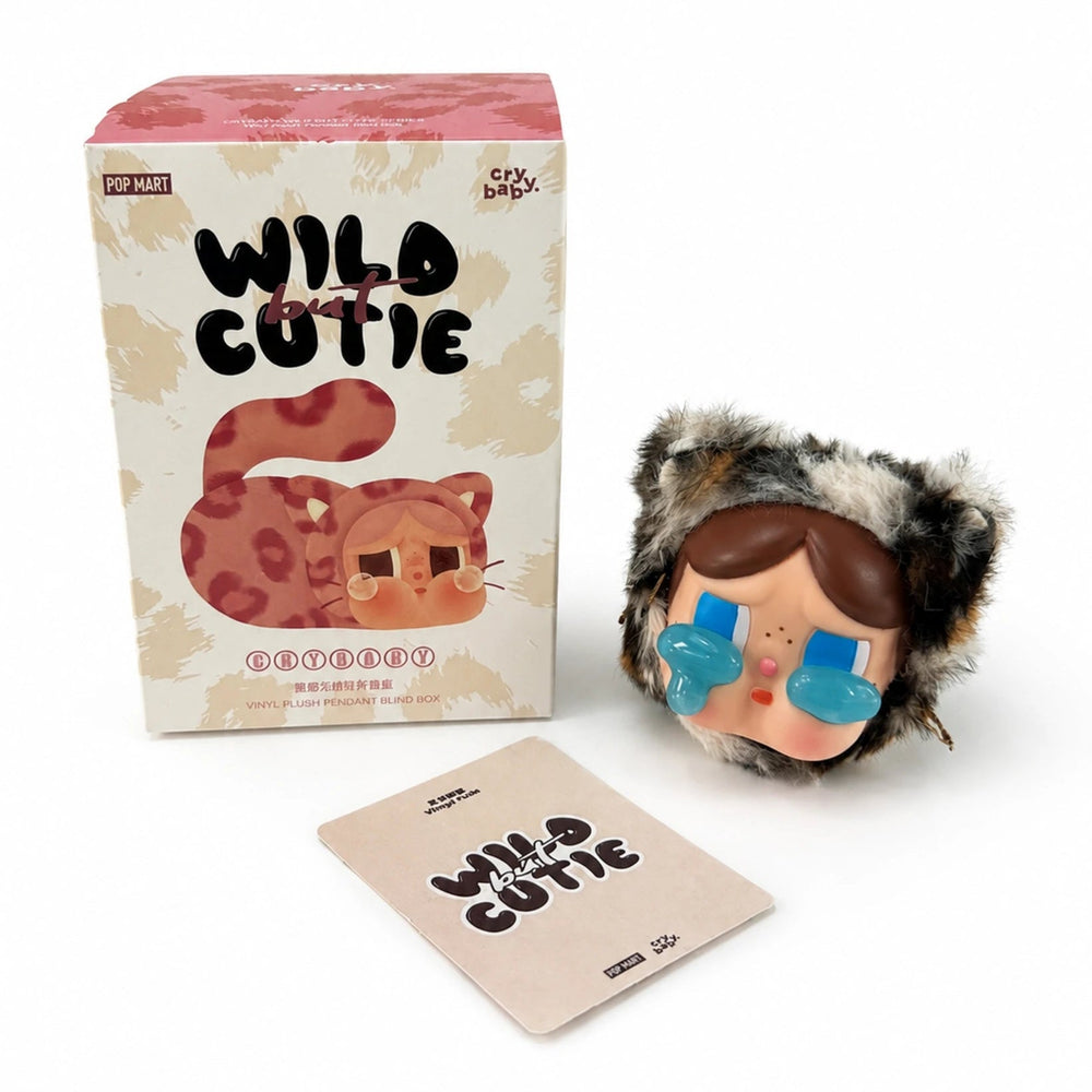 Crybaby Wild but Cutie Vintage Cutie plush keychain pendant with box and card