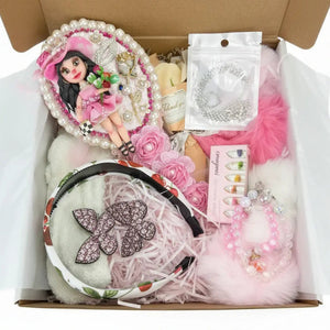 Decorated Vanity Mirror Gift Set with Handmade Flex Porcelain Doll – Women's Luxury Gift