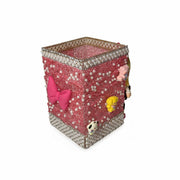 Decorative pink penholder  decorated with pet cute charms