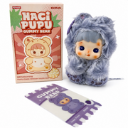 Haci Pupu Gummy Bear Grape Flavor purple plush pendant with matching box and collectible insert card