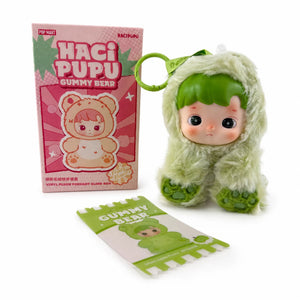 Hacipupu Green Apple Gummy Bear Plush Pendant Gift with Box & Card