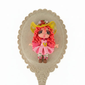 Handmade Flexible Cold Porcelain Doll Planar – Kawaii Cowboy Girl Flatback for DIY Crafts