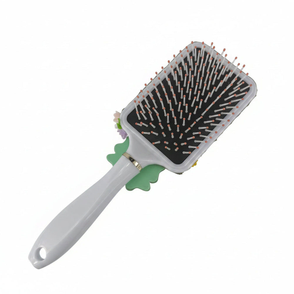 Handmade retro chic decoden charm hair brush. Unique vanity accessory and perfect boutique gift idea for her