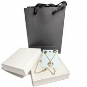 Heart Crystal Earring & Necklace Set-Romantic Gift with Premium Box