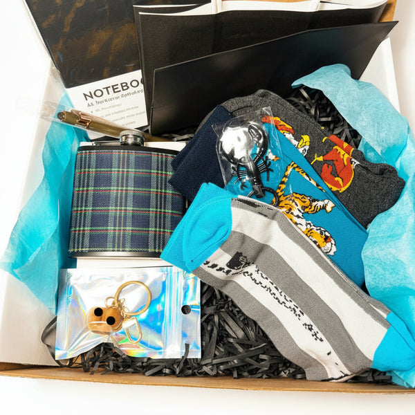 Luxury men's gift basket with premium accessories Miami