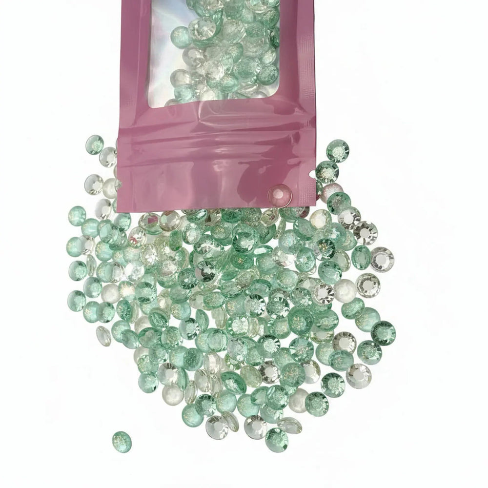 Green Transparent Diamond Acrylic Scatters for DIY Crafts