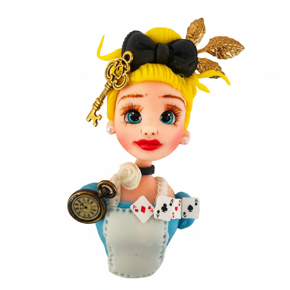 Wonderland Fantasy Girl Flex Porcelain Figure for DIY Crafts | One Unique Piece