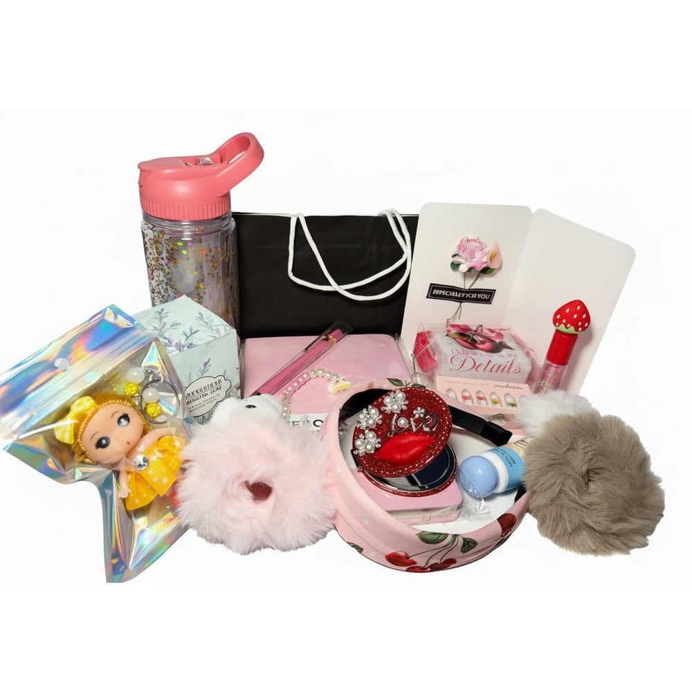 Kawaii  Pink Accessories Set - Curated Gift Box from Majestic Boutique & Gifts