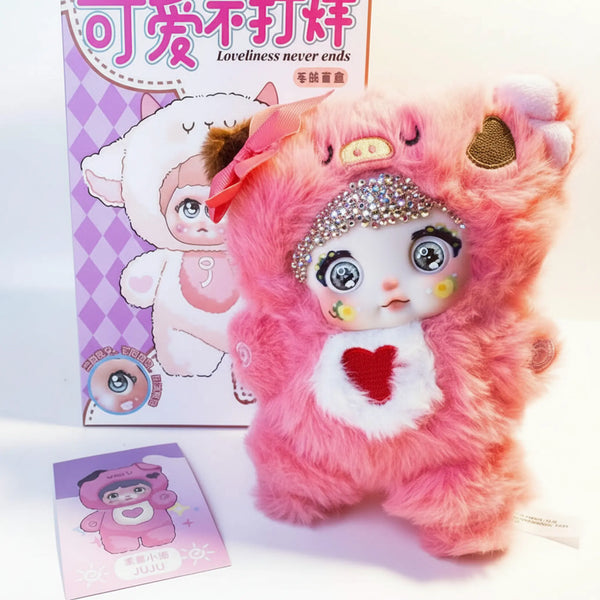 Nommi Crystal Bling Pink Plush Doll - Hand-Bedazzled Luxury Kawaii Bear