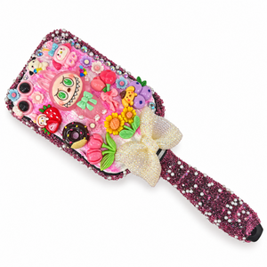 Unique Sparkling Monster Charm Hair Brush | Unique Gift for Teen Girls
