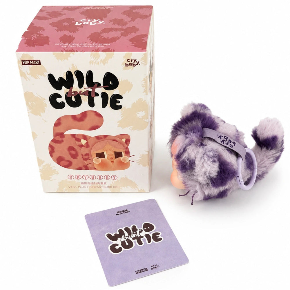 Purple Crybaby Wild but Cutie plush keychain pendant gift for kawaii collectors