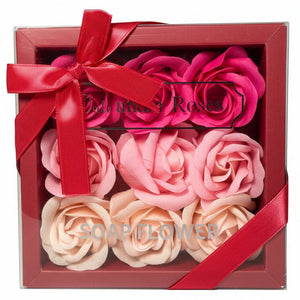 Romantic Rose Petal Soap Gift Box - Luxury Bath & Body Floral Set