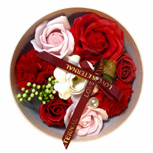 Red Rose Petal Soap Gift Box | Luxury Floral Bath & Body Gift