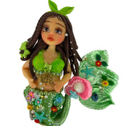 artisan flexible cold porcelain maternity mermaid flatback centerpiece cradling her baby bump