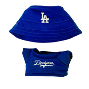 blue bucket hat and shirt outfit set for 17cm kawaii doll