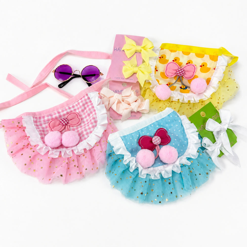 boutique pet outfit set for small dogs and cats