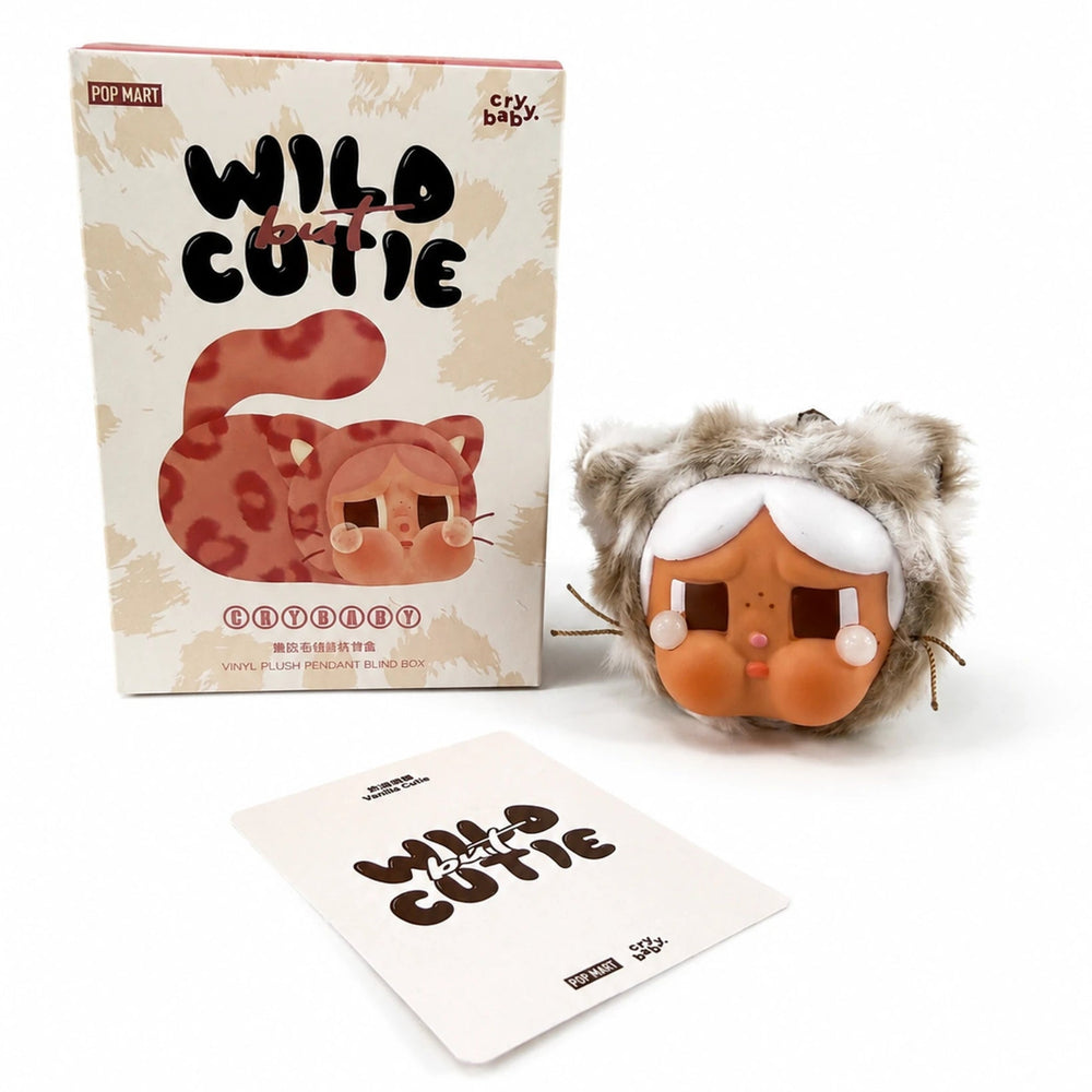 Vanilla Cutie Crybaby plush pendant collectible with original packaging