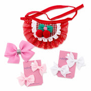 cute dog and cat party outfit set with tutu skirts and bows