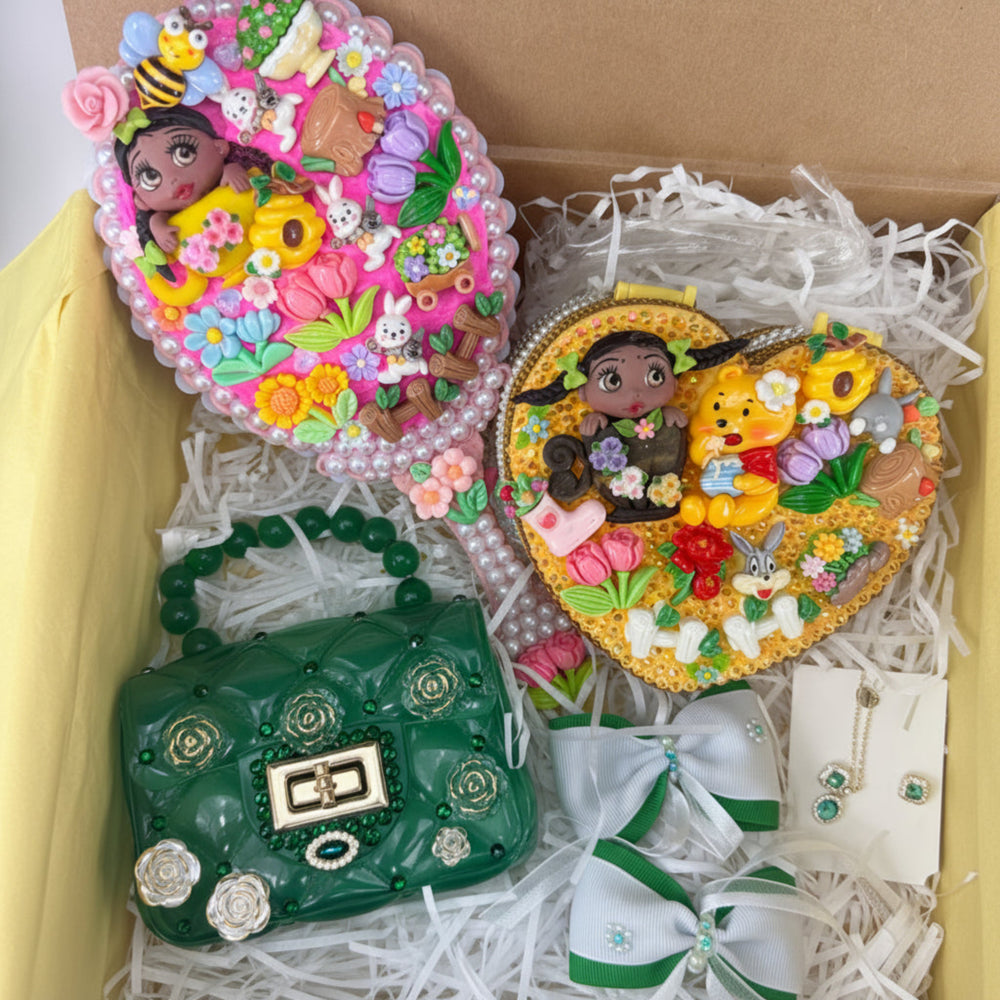 decoden gift set featuring floral and bunny decorations