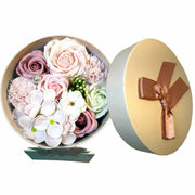 floral soap petal set in elegant pink and white gift box