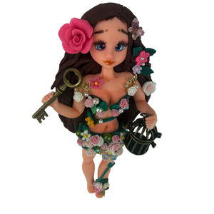Handmade Enchanted Forest Fairy Doll – Flex Porcelain Craft Centerpiece