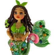 handmade flex porcelain mermaid charm for ocean themed diy crafts and vanity decor