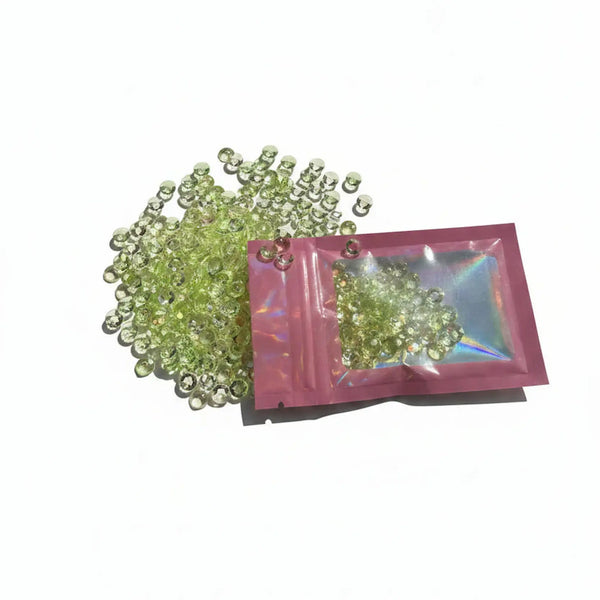 light green diamond flat back acrylic scatters 5mm for DIY crafts and mirror decoration