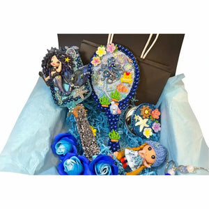 Mermaid Birthday Gift for Her | Decorated Ocean Vanity Gift Set