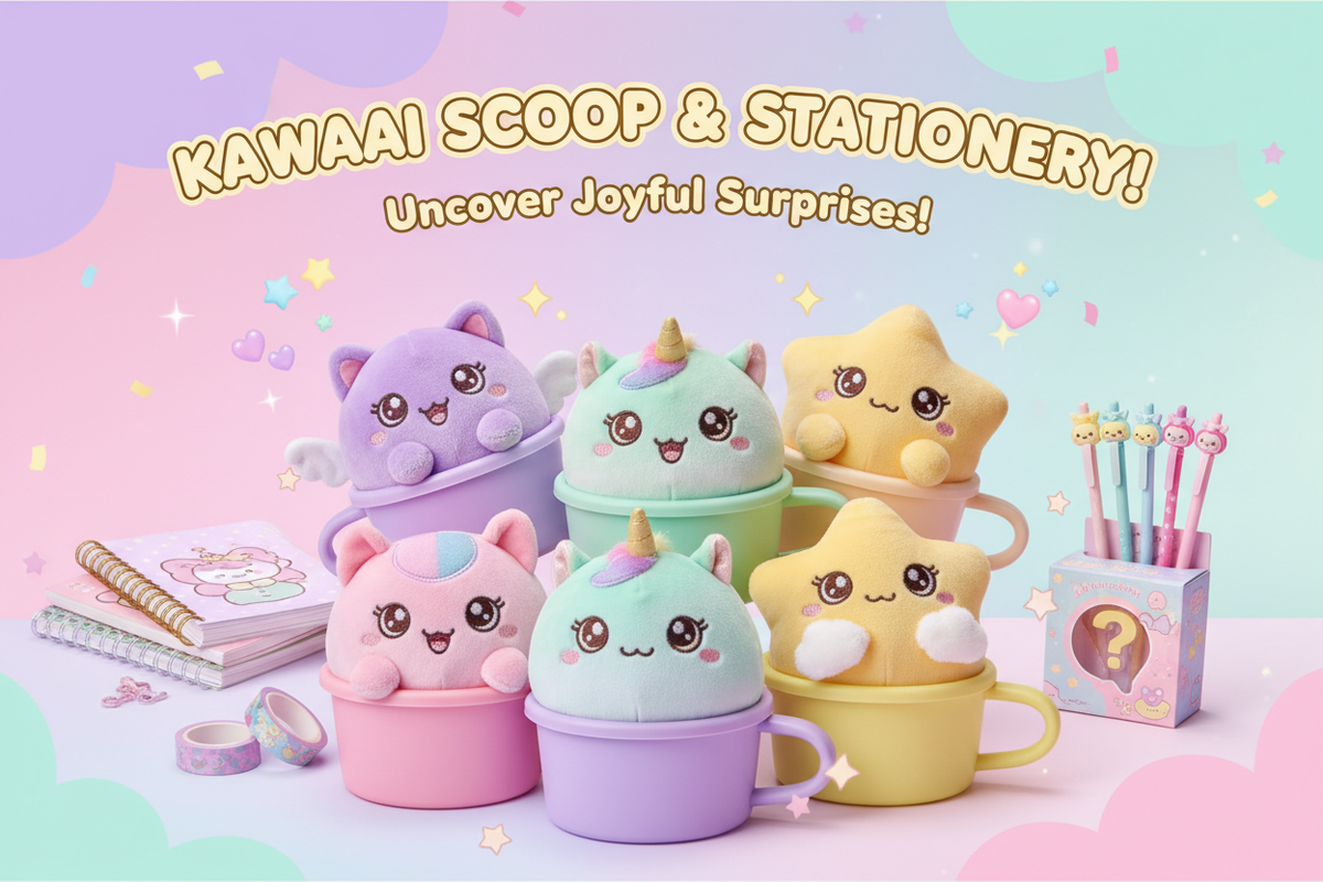 Custom curated gift baskets and kawaii mystery scoops by Majestic Boutique Miami - Unique handmade gifts and accessories