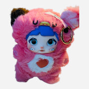 nommi Mimi pink collectible vinyl plush kawaii bear close-up