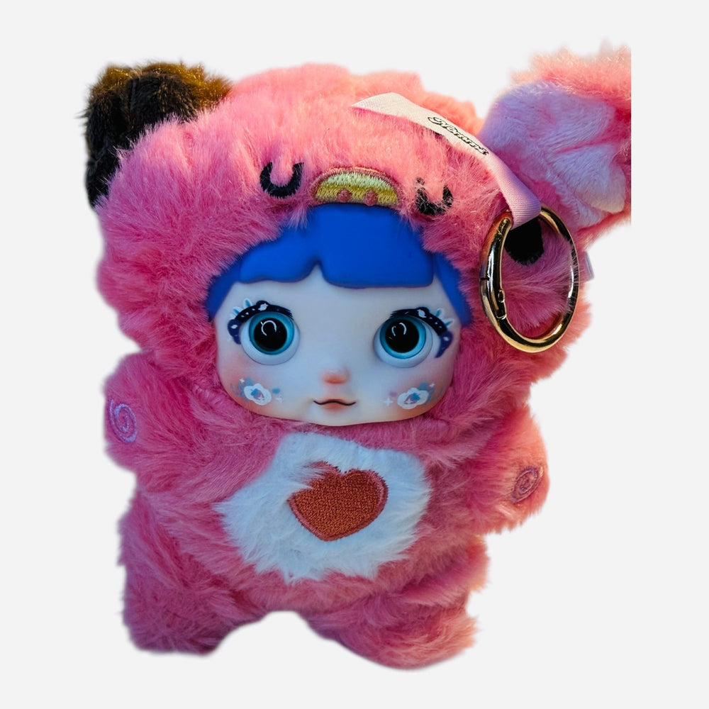 nommi Mimi pink collectible vinyl plush kawaii bear close-up