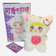 nommi mimi pink crystal bling plush doll with sparkling yellow forehead gems