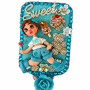 Birthday Gift Box for Teen Girls | Kawaii Vanity Set with Decorated Mirror & Hair Brush