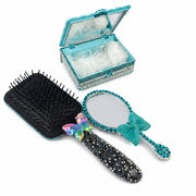 Birthday Gift Box for Teen Girls | Kawaii Vanity Set with Decorated Mirror & Hair Brush