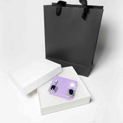 silver-tone fringe earrings gift set with premium box and gift bag